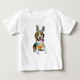 Beagle Ostern mit den Häschenohren Baby T-shirt