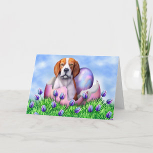 Beagle-Ostern-Überraschung Feiertagskarte