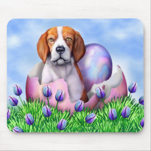 Beagle Osterüberraschung Mousepad