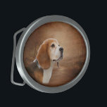 Beagle-ovale Gürtelschnalle<br><div class="desc">Beagle-ovale Gürtelschnalle</div>