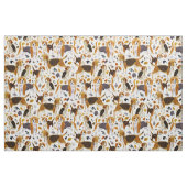 BEAGLE Painterly Watercolor Hound Hunde Stoff (Fat Quarter (45,7 x 55,9 cm))