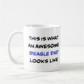 Beagle Papa, phantastisch Kaffeetasse (Links)