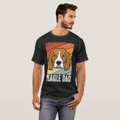 Beagle Papa und Papa T-Shirt (Vorne ganz)