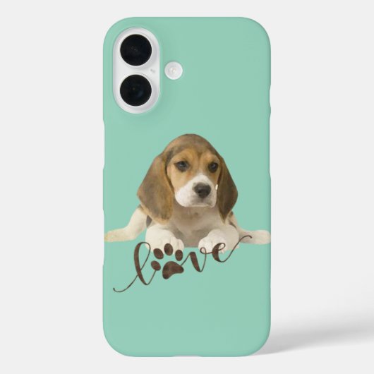 Beagle-Papier-Teller Case-Mate iPhone Hülle (Rückseite)
