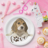 Beagle-Papier-Teller Pappteller (Party)