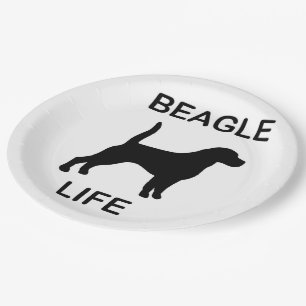 Beagle Pappteller
