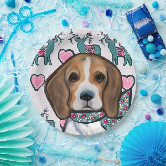 Beagle Pappteller (Party)