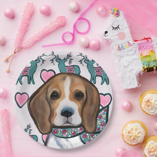 Beagle Pappteller (Party)