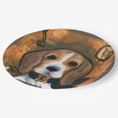 Beagle Pappteller (Schrägansicht)