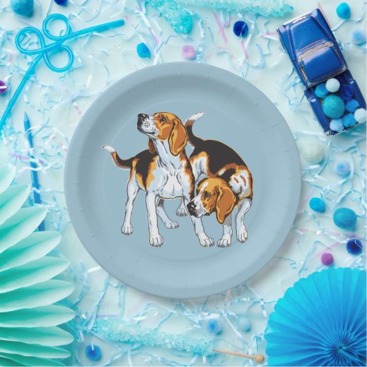 Beagle Pappteller (Party)