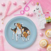 Beagle Pappteller (Party)