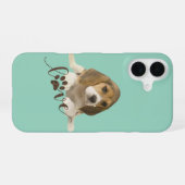 Beagle-Pappteller iPhone 16 Hülle (Rückseite (Horizontal))