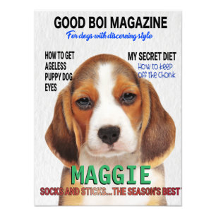 Beagle Parody Magazine Cover Fotodruck