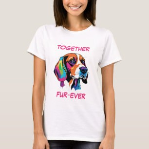 Beagle Pastel Abstrakter Hund Kunst, Dichtung und T-Shirt