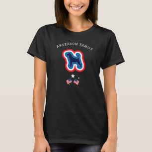 Beagle Patriotisch Rot Weiß Und Blau 4. Juli Hund T-Shirt