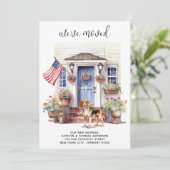 Beagle Patriotische Personalisierte Heimtiere Bewe Ankündigung (Stehend Vorderseite)