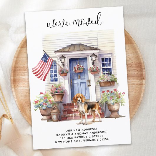 Beagle Patriotische Personalisierte Heimtiere Bewe Ankündigung