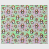 Beagle pattern geschenkpapier (Flach)