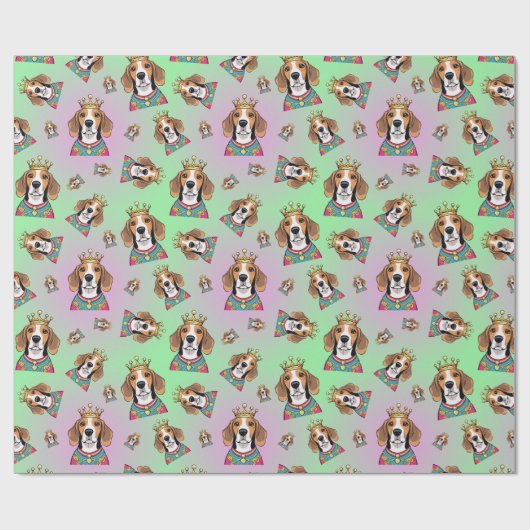 Beagle pattern geschenkpapier (Flach)