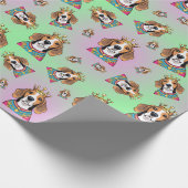 Beagle pattern geschenkpapier (Ecke)