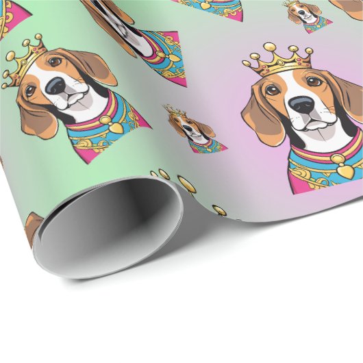 Beagle pattern geschenkpapier (Rolleneckpunkt)