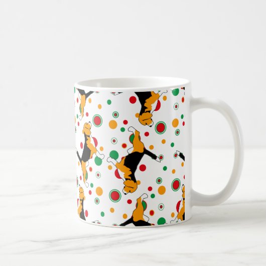 Beagle Pattern Kaffeetasse (Rechts)