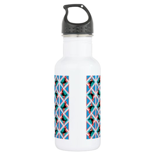 Beagle Pattern Quattrodog Trinkflasche (Rückseite)