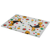 Beagle Pattern Schneidebrett (Ecke)
