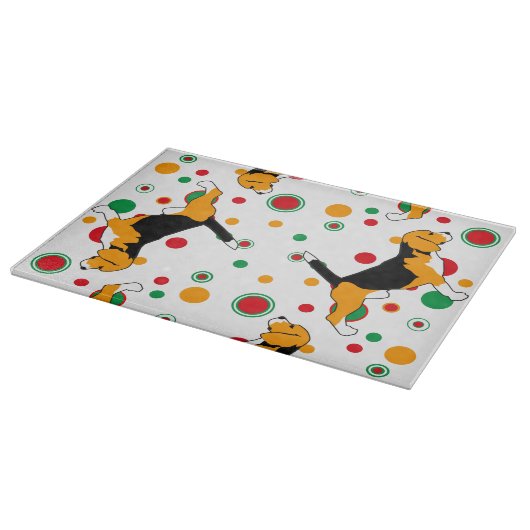 Beagle Pattern Schneidebrett (Ecke)