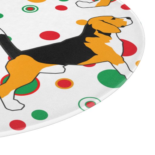 Beagle Pattern Schneidebrett (Ecke)