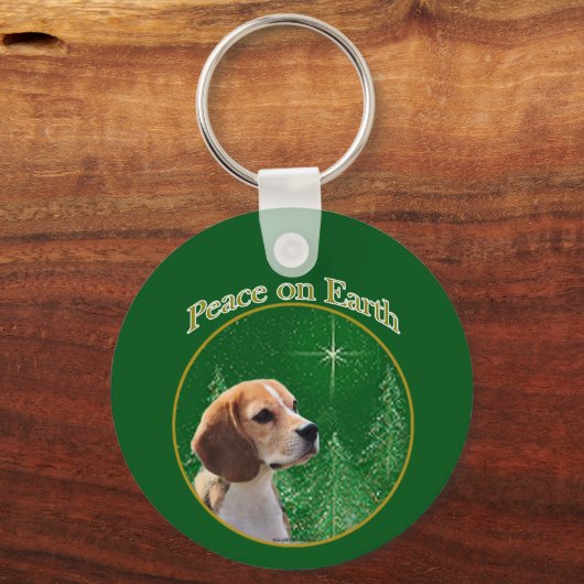 Beagle Peace Schlüsselanhänger (Vorderseite)