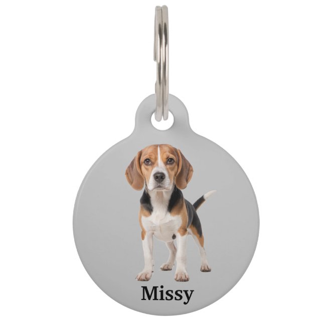 Beagle personalisieren haustiermarke (Vorderseite)