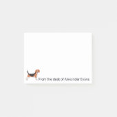 Beagle personalisieren post-it klebezettel (Vorderseite)