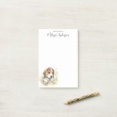 Beagle Personalisiert Hund Lover Niedlich Puppy Post-it Klebezettel (Auf Schreibtisch)