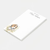 Beagle Personalisiert Hund Lover Niedlich Puppy Post-it Klebezettel (angewinkelt)