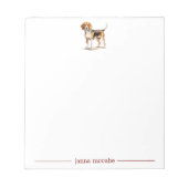 Beagle Personalisiert Notepad Notizblock (Vorderseite)