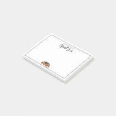 Beagle Personalisiert Notepad Post-it Klebezettel (angewinkelt)