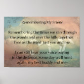 Beagle Pet Loss Poster (Vorne)