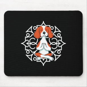 Beagle Pfoten Haustier Hund Yoga Praktiker Meditie Mousepad