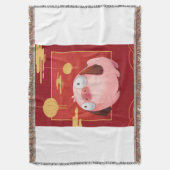 Beagle Pig_Pig Lover Decke (Vorderseite Vertikal)