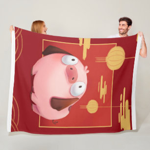 Beagle Pig_Pig Lover Fleecedecke