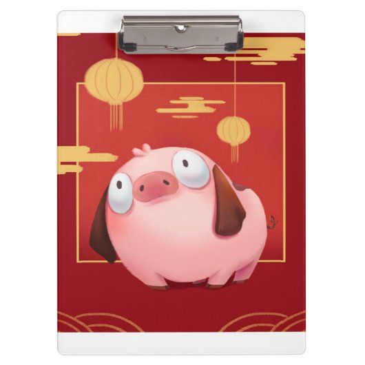 Beagle Pig_Pig Lover Klemmbrett (Vorderseite)