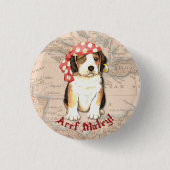 Beagle Pirate Button (Vorderseite)