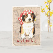 Beagle Pirate Karte (Gelbe Blume)