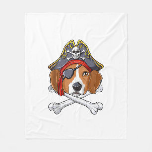 Beagle Pirate Kostüme Piratenflagge Flag Skull Cro Fleecedecke
