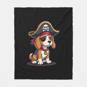 Beagle Pirate Kostüme Piratenflagge Flag Skull Cro Fleecedecke