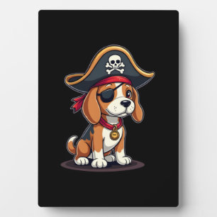 Beagle Pirate Kostüme Piratenflagge Flag Skull Cro Fotoplatte