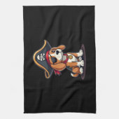 Beagle Pirate Kostüme Piratenflagge Flag Skull Cro Geschirrtuch (Vertikal)