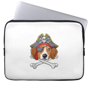 Beagle Pirate Kostüme Piratenflagge Flag Skull Cro Laptopschutzhülle