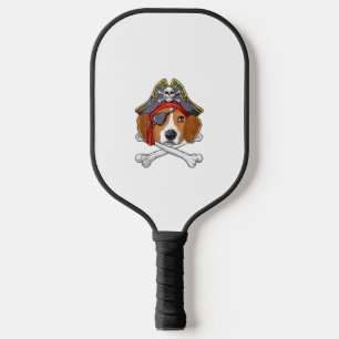 Beagle Pirate Kostüme Piratenflagge Flag Skull Cro Pickleball Schläger